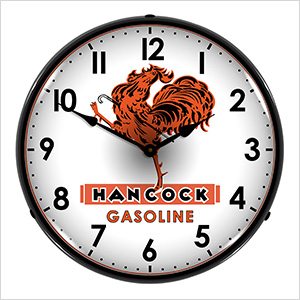 Hancock Gasoline Backlit Wall Clock