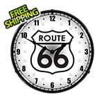 Collectable Sign and Clock Route 66 Backlit Wall Clock