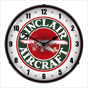 Sinclair Aircraft Backlit Wall Clock