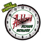 Collectable Sign and Clock Ashland Flying Octanes Backlit Wall Clock