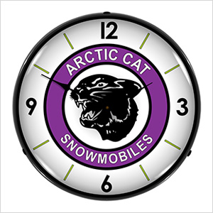 Arctic Cat Snowmobiles Backlit Wall Clock