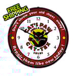 Collectable Sign and Clock Cat-Tex Soles Backlit Wall Clock