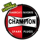 Collectable Sign and Clock Champion Spark Plugs Backlit Wall Clock