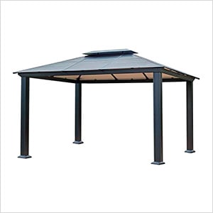 11'8" x 13'9" Santa Monica Aluminum Gazebo