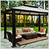 11'8" x 13'9" Santa Monica Aluminum Gazebo