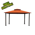 Paragon Outdoor 11 x 14 ft. Soft Top Gazebo (Rust Sunbrella Canopy)