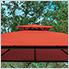 11 x 14 ft. Soft Top Gazebo (Rust Sunbrella Canopy)