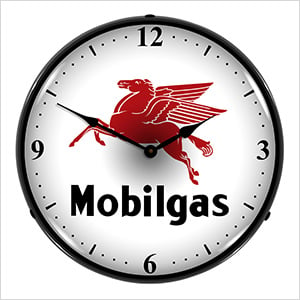 Mobilgas Backlit Wall Clock