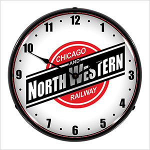 North Western Railway Backlit Wall Clock