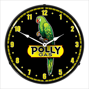 Polly Gas Backlit Wall Clock