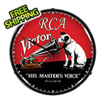 Collectable Sign and Clock RCA Victor Backlit Wall Clock