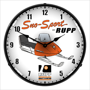 Sno-Sport Rupp Backlit Wall Clock