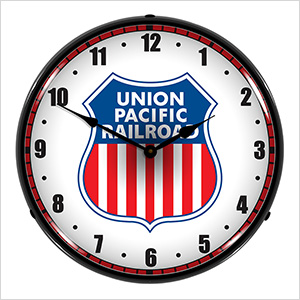 Union Pacific Railroad Backlit Wall Clock