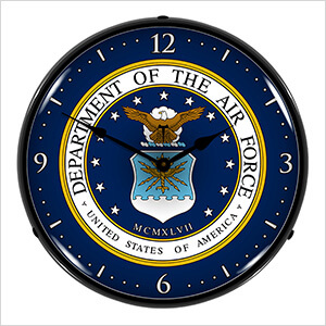 US Air Force Backlit Wall Clock