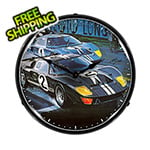 Collectable Sign and Clock Ford GT-40 Backlit Wall Clock