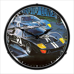 Ford GT-40 Backlit Wall Clock