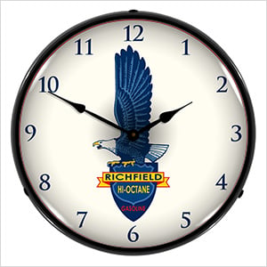 Richfield Gasoline Backlit Wall Clock