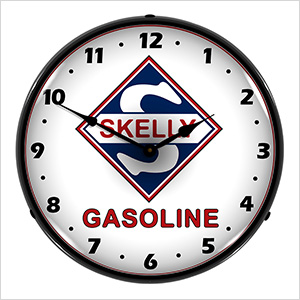 Skelly Gasoline Backlit Wall Clock