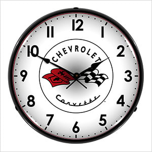 Chevrolet Corvette C1 Backlit Wall Clock