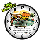 Collectable Sign and Clock 1955 Bel Air Convertible Backlit Wall Clock