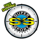 Collectable Sign and Clock Chevrolet SS Super Sport Backlit Wall Clock
