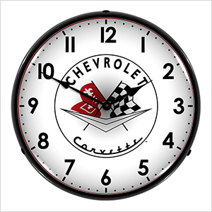 Chevrolet Corvette Backlit Wall Clock