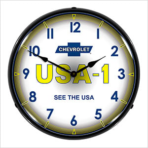 Chevrolet USA-1 Backlit Wall Clock