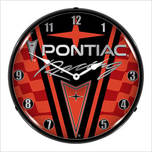 Pontiac Racing Backlit Wall Clock