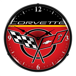 Chevrolet Corvette Backlit Wall Clock