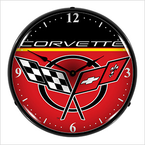 Chevrolet Corvette Backlit Wall Clock