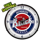 Collectable Sign and Clock Authorized Buick Service Backlit Wall Clock