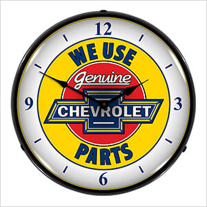 Genuine Chevrolet Parts Backlit Wall Clock