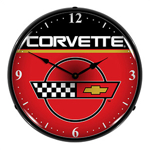 Corvette Backlit Wall Clock