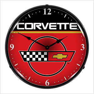 Corvette Backlit Wall Clock