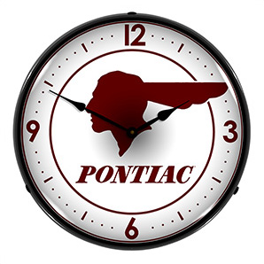 Pontiac Backlit Wall Clock