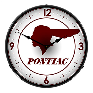 Pontiac Backlit Wall Clock