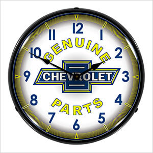 Genuine Chevrolet Parts Backlit Wall Clock