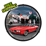 Collectable Sign and Clock 1970 GTO Backlit Wall Clock