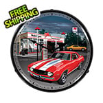 Collectable Sign and Clock 1969 Camaro Backlit Wall Clock