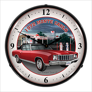 1972 Monte Carlo Backlit Wall Clock