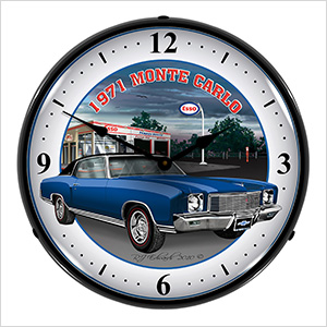 1971 Monte Carlo Backlit Wall Clock