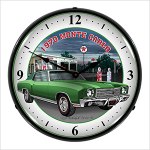 1970 Monte Carlo Backlit Wall Clock