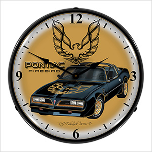 Pontiac Firebird Backlit Wall Clock