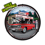 Collectable Sign and Clock 1964 Chevy Impala Backlit Wall Clock