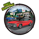 Collectable Sign and Clock 1969 Chevelle Backlit Wall Clock