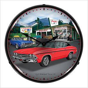 1969 Chevelle Backlit Wall Clock