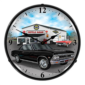 1966 Chevelle Backlit Wall Clock