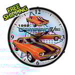 Collectable Sign and Clock 1969 Camaro Z28 Backlit Wall Clock