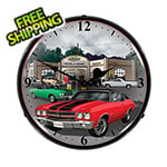 Collectable Sign and Clock 1970 Chevelle Backlit Wall Clock