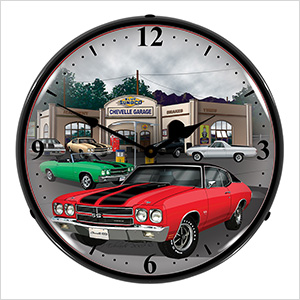 1970 Chevelle Backlit Wall Clock